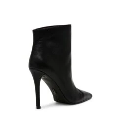 Steve Madden Sentinel Heeled Ankle Boots Black Leather -Steve Madden Shop SM11003451 03001 017 03