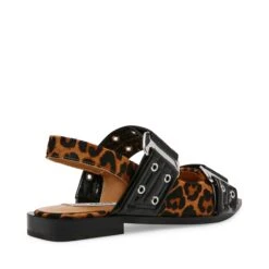Steve Madden Grand Ave L Sandals Black Leopard -Steve Madden Shop SM11003508 03009 BLO 03