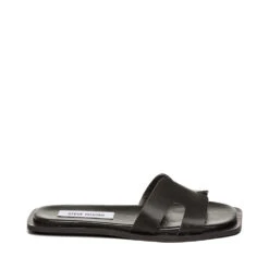 Steve Madden Sofia Slide Black Leather
