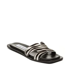 Steve Madden Sofia L Slide Zebra -Steve Madden Shop SM11003524 03001 999 02