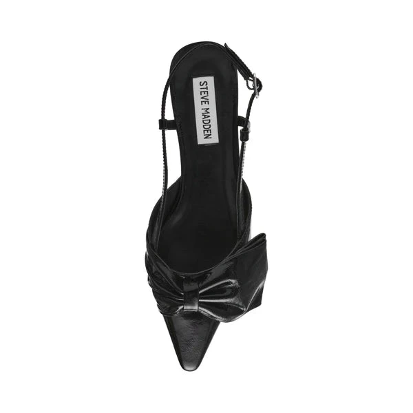 Steve Madden Dazzled Slingbacks Black Leather 7 Steve Madden Dazzled Slingbacks Black Leather - Image 5