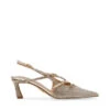 Steve Madden Liana R Slingbacks Gld Crystal