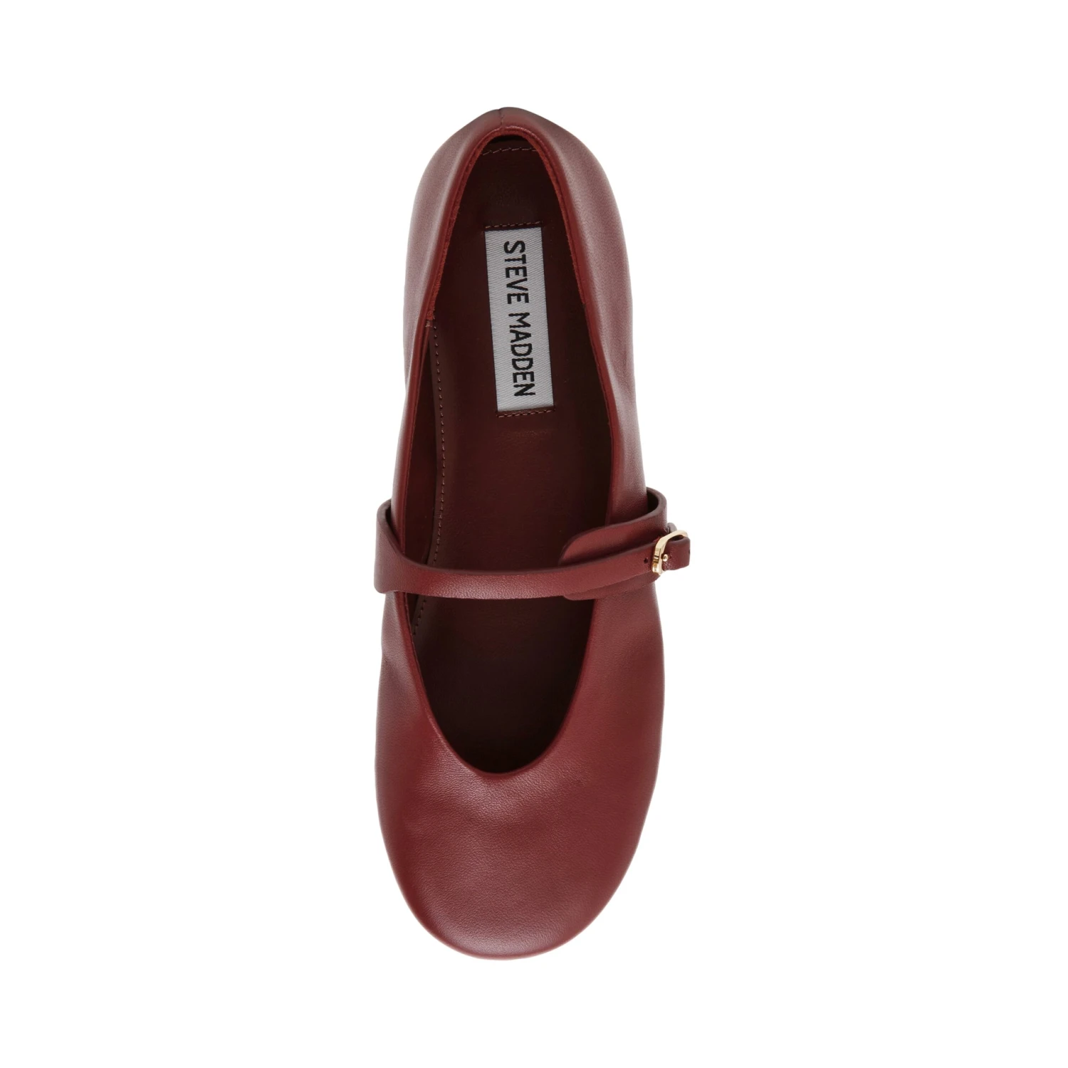 Steve Madden Rejoice Flat Shoe Cherry Mah Leather 7 Steve Madden Rejoice Flat Shoe Cherry Mah Leather - Image 5