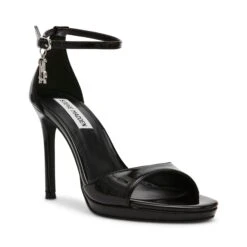 Steve Madden Evers Sandal Black Patent -Steve Madden Shop SM11003574 02002 018 02