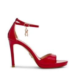 Steve Madden Evers Sandal Red Patent