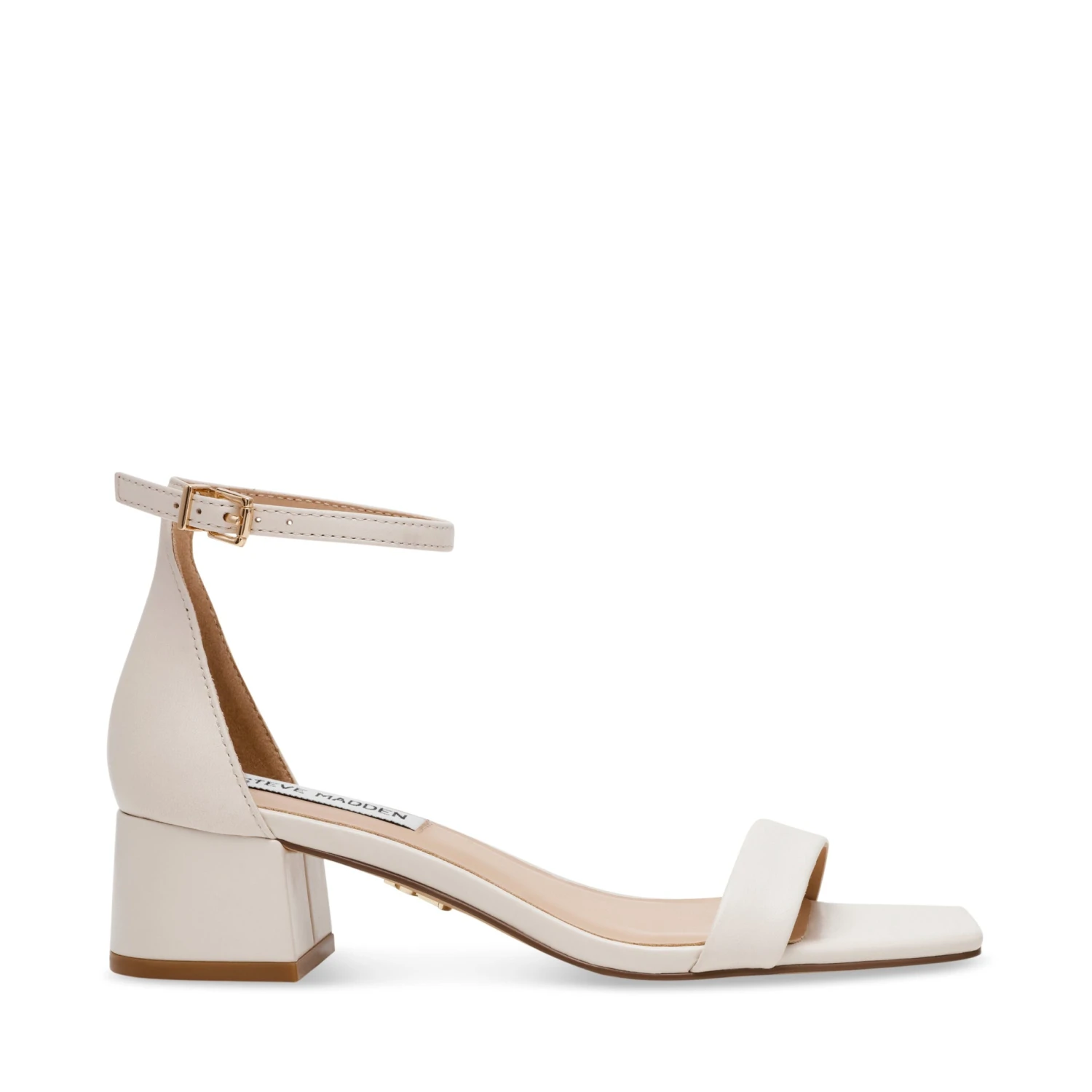 Steve Madden Gena Sandal Ivory Leather 3 Steve Madden Gena Sandal Ivory Leather