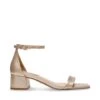 Steve Madden Gena Sandal Buff Gold Leather
