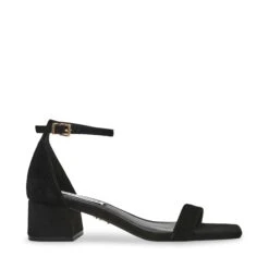 Steve Madden Gena Sandal Black Suede