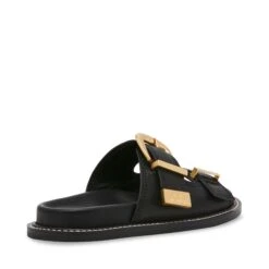 Steve Madden Arch Slides Blk Action Leather -Steve Madden Shop SM11003596 03001 05O 05