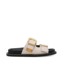 Steve Madden Arch Slides Bone Action Leather