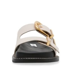 Steve Madden Arch Slides Bone Action Leather -Steve Madden Shop SM11003596 03001 17Y 03