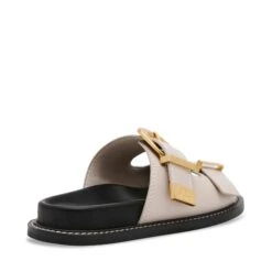 Steve Madden Arch Slides Bone Action Leather -Steve Madden Shop SM11003596 03001 17Y 05