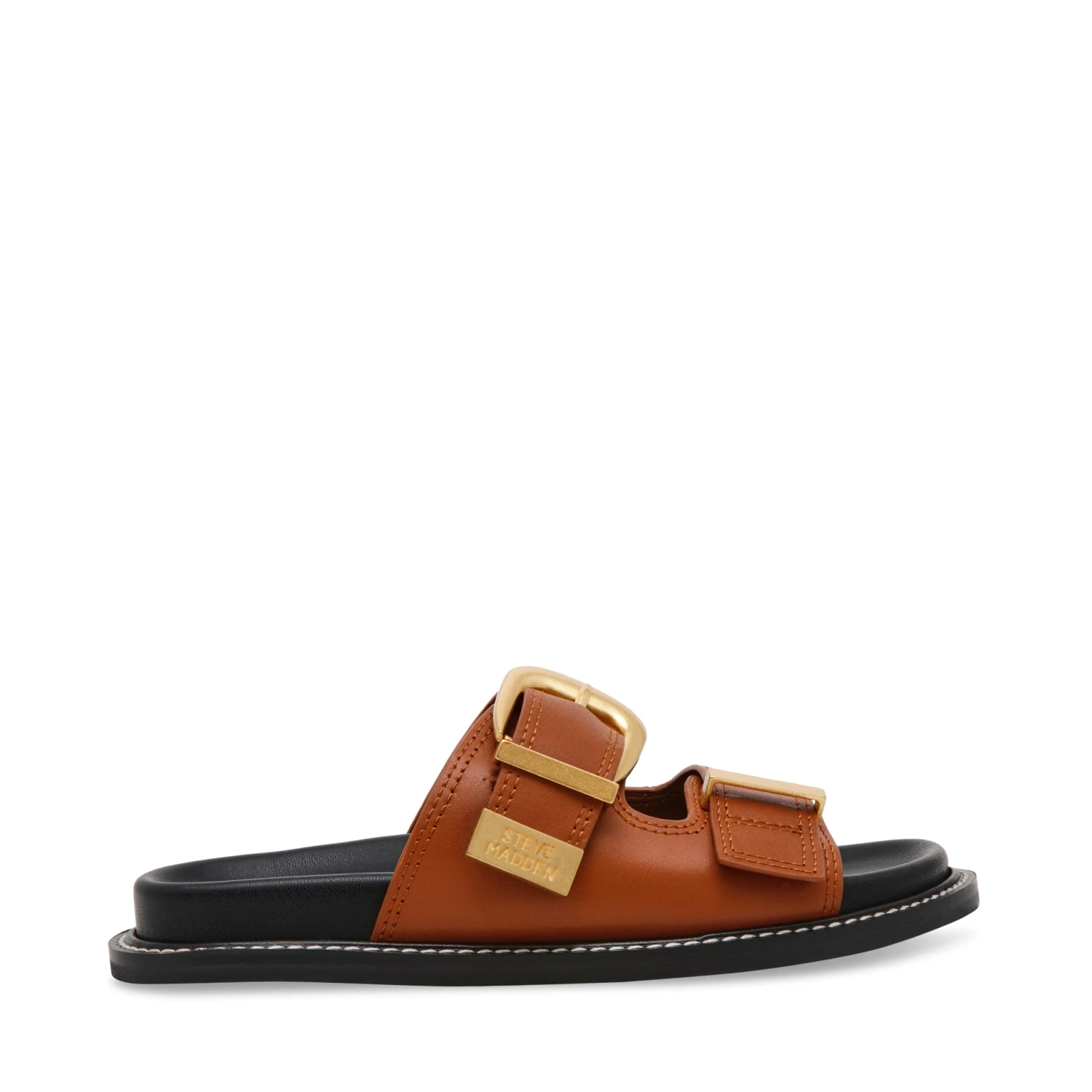 Steve Madden Arch Slides Cognac Leather 3 Steve Madden Arch Slides Cognac Leather