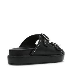 Steve Madden Freelance Slides Blk Action Leather -Steve Madden Shop SM11003598 03001 05O 03