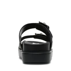 Steve Madden Freelance Slides Blk Action Leather -Steve Madden Shop SM11003598 03001 05O 05