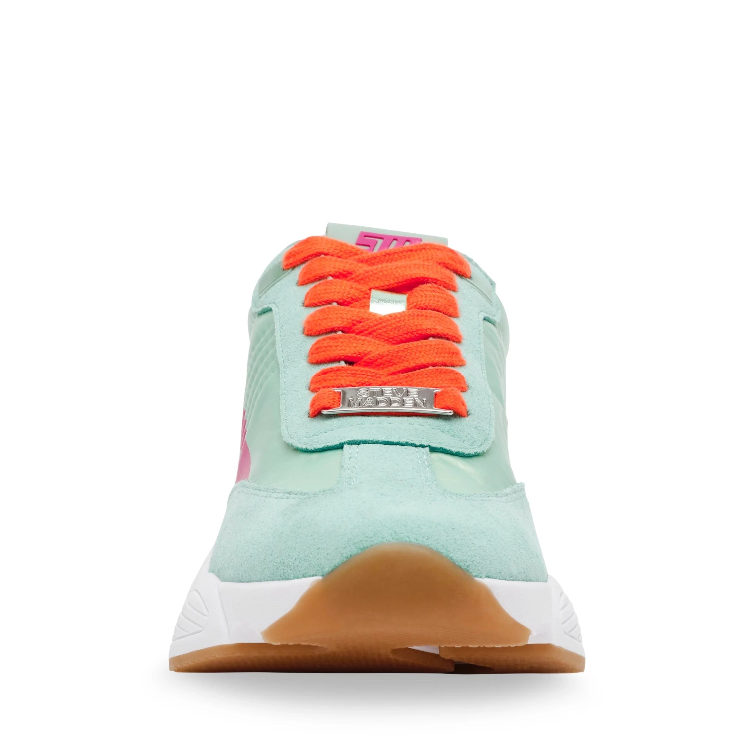 Steve Madden Setback Sneaker Fuchsia Mint 5 Steve Madden Setback Sneaker Fuchsia Mint - Image 3
