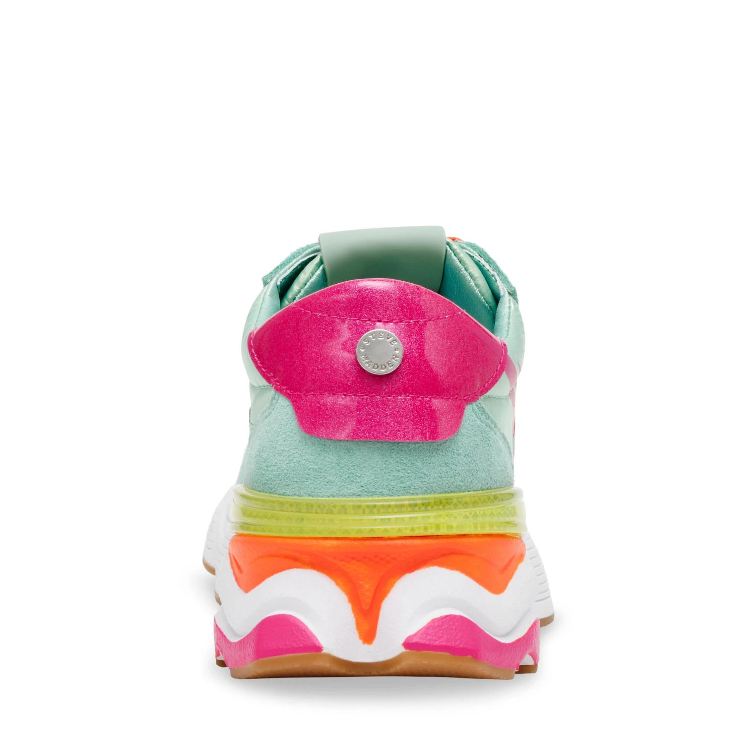 Steve Madden Setback Sneaker Fuchsia Mint 6 Steve Madden Setback Sneaker Fuchsia Mint - Image 4