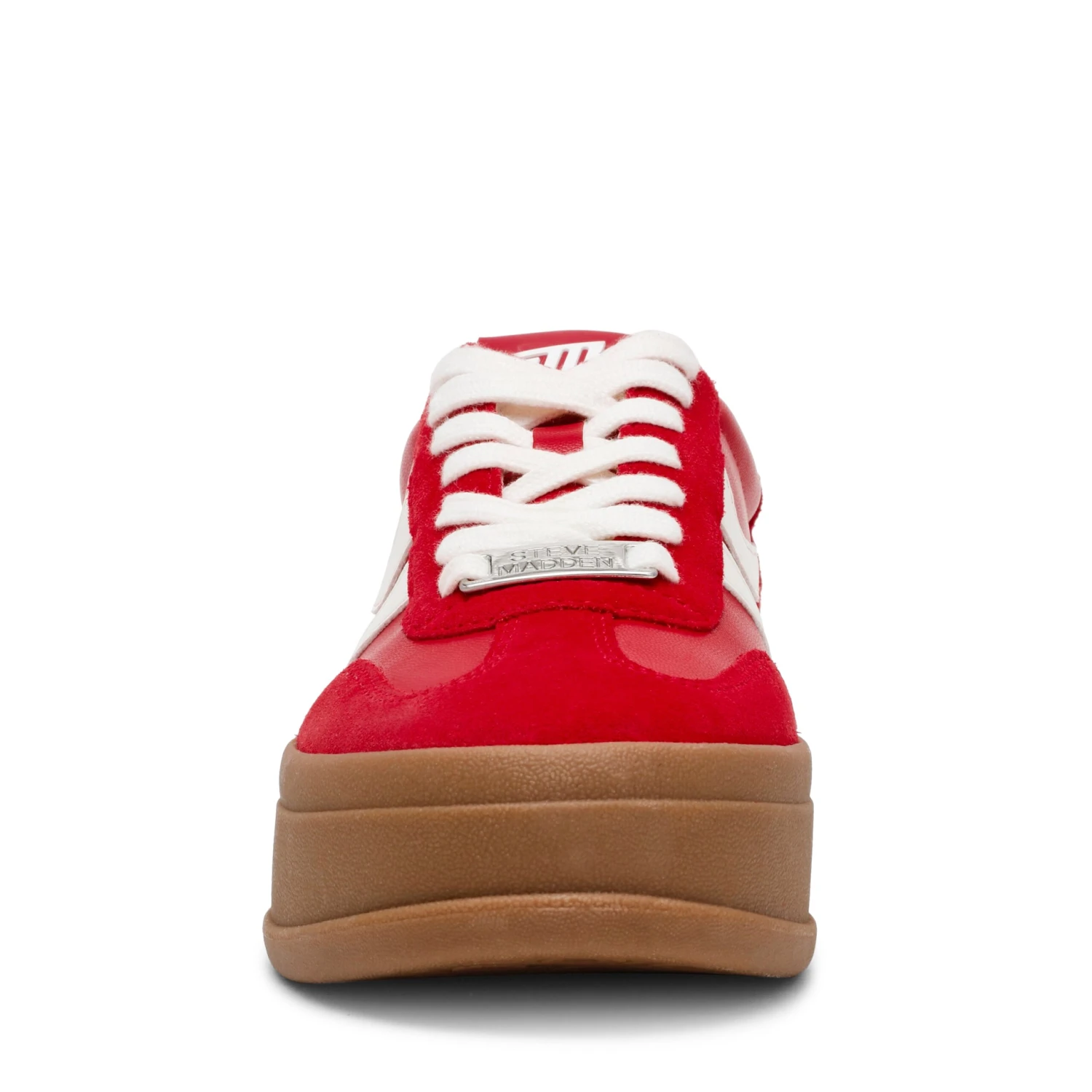 Steve Madden Off Track Sneaker Red Suede 5 Steve Madden Off Track Sneaker Red Suede - Image 3