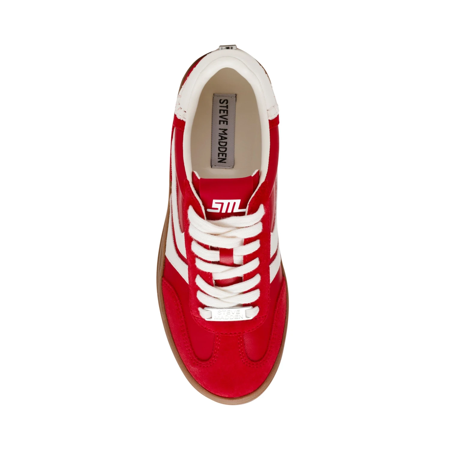 Steve Madden Off Track Sneaker Red Suede 7 Steve Madden Off Track Sneaker Red Suede - Image 5