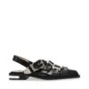 Steve Madden Gari Sandal Black Crinkle 1 Steve Madden Gari Sandal Black Crinkle -Steve Madden Shop SM11003607 02002 BL4 01