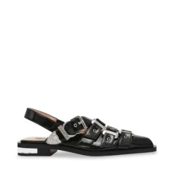 Steve Madden Gari Sandal Black Crinkle