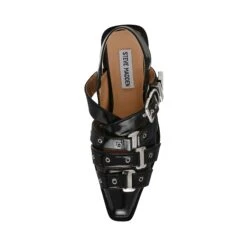 Steve Madden Gari Sandal Black Crinkle -Steve Madden Shop SM11003607 02002 BL4 05