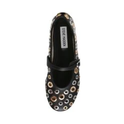 Steve Madden Rejoice S Flat Shoe Black Silver Gold -Steve Madden Shop SM11003620 02002 BS3 03