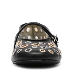Steve Madden Rejoice S Flat Shoe Black Silver Gold -Steve Madden Shop SM11003620 02002 BS3 04