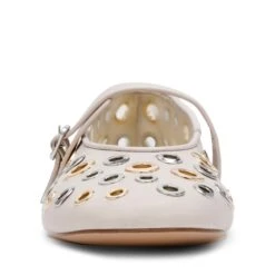 Steve Madden Rejoice S Flat Shoe Bone Silver Gold -Steve Madden Shop SM11003620 02002 BS4 04