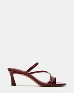 Steve Madden Lamora Sandal Wine Patent