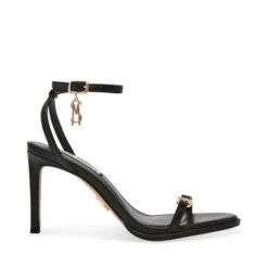 Steve Madden Kelsi Sandal Black Leather