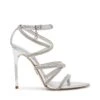 Steve Madden Sky High Sandal Silver -Steve Madden Shop SM11003639 04004 751 01