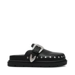 Steve Madden Offbeat Slide Blk Action Leather