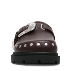 Steve Madden Offbeat Slide Brown Action Leather -Steve Madden Shop SM11003656 03001 22K 04