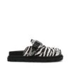 Steve Madden Offbeat L Slide Black Zebra 2 Steve Madden Offbeat L Slide Black Zebra -Steve Madden Shop SM11003657 03001 BZ 01