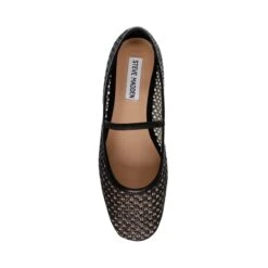 Steve Madden Majorca Flat Shoe Blk Raffia -Steve Madden Shop SM11003686 04005 00S 03