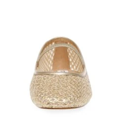 Steve Madden Majorca Flat Shoe Gold Raffia -Steve Madden Shop SM11003686 04005 GDF 04