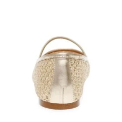 Steve Madden Majorca Flat Shoe Gold Raffia -Steve Madden Shop SM11003686 04005 GDF 05