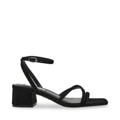 Steve Madden Gleams Sandal Black Suede