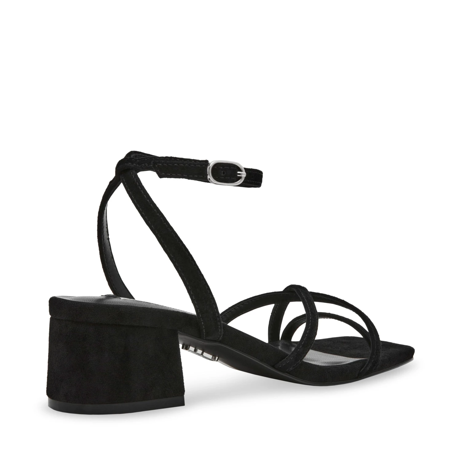 Steve Madden Gleams Sandal Black Suede 5 Steve Madden Gleams Sandal Black Suede - Image 3