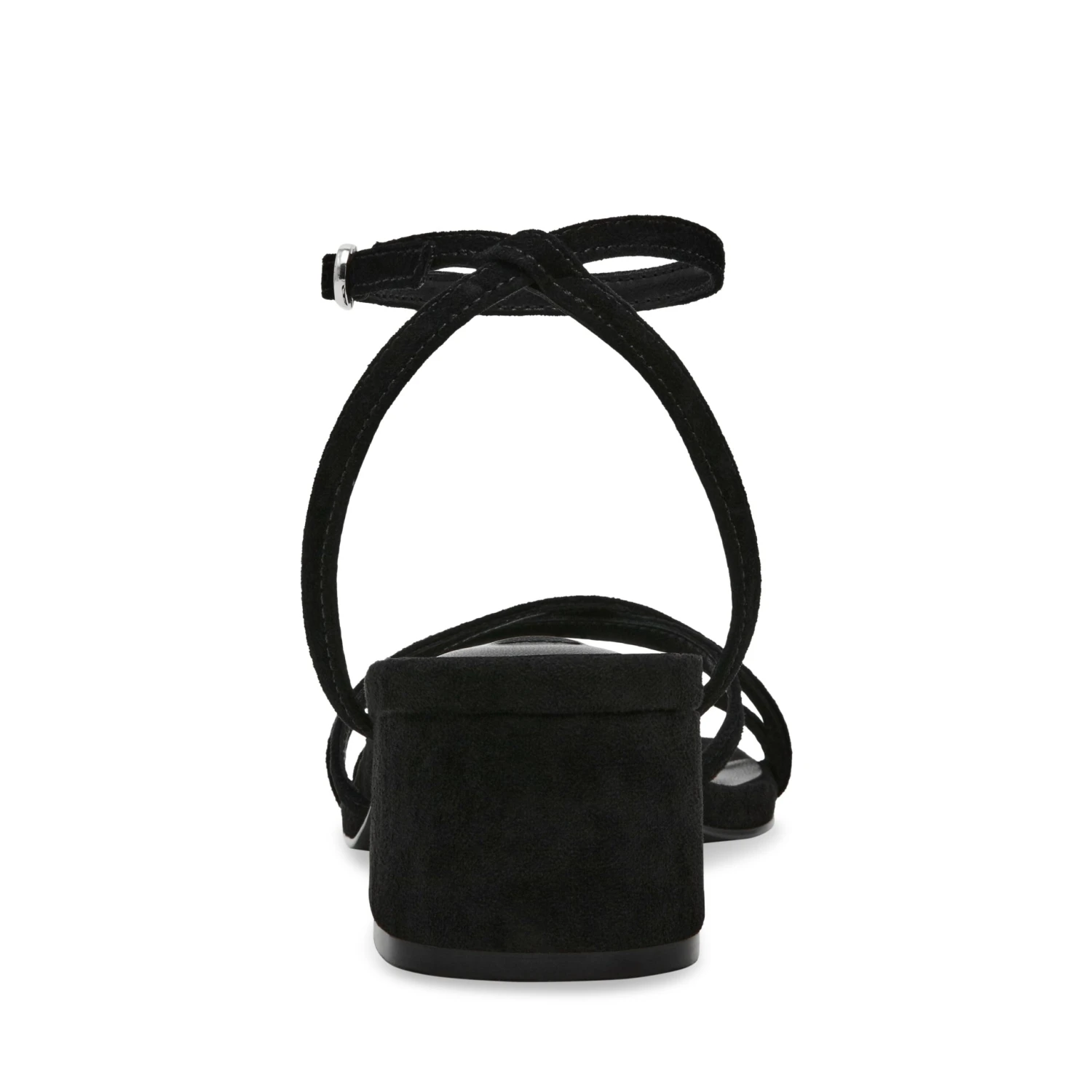 Steve Madden Gleams Sandal Black Suede 7 Steve Madden Gleams Sandal Black Suede - Image 5