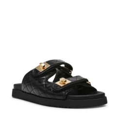 Steve Madden Schmona Cn Slide Black Leather 8 Steve Madden Schmona Cn Slide Black Leather -Steve Madden Shop SM11003714 03001 017 02