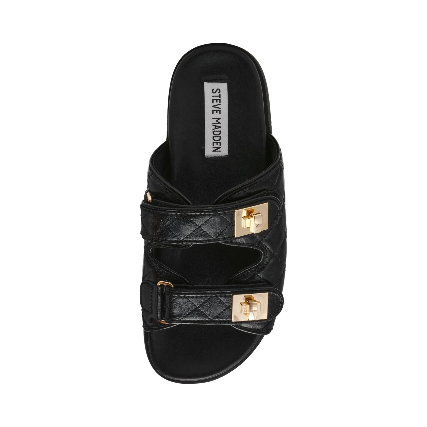 Steve Madden Schmona Cn Slide Black Leather 7 Steve Madden Schmona Cn Slide Black Leather - Image 5