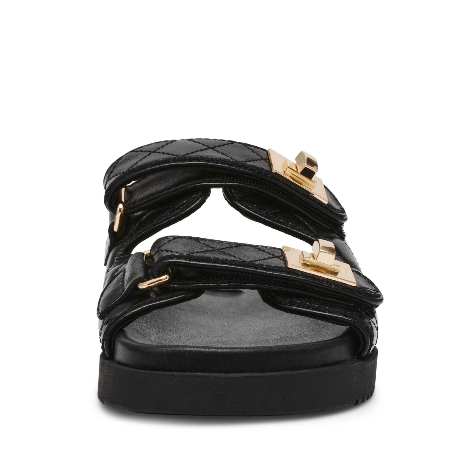 Steve Madden Schmona Cn Slide Black Leather 5 Steve Madden Schmona Cn Slide Black Leather - Image 3