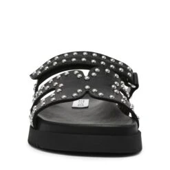 Steve Madden Missile S Sandal Black With Studs -Steve Madden Shop SM11003772 03001 032 03