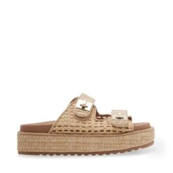 Steve Madden Bigschmona Sandal Nat Raffia