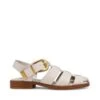 Steve Madden Interstellar Sandal Bone Action Leather -Steve Madden Shop SM11003819 03001 17Y 01