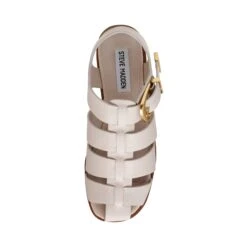 Steve Madden Interstellar Sandal Bone Action Leather -Steve Madden Shop SM11003819 03001 17Y 03