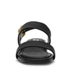 Steve Madden Venturas Sandal Black Leather -Steve Madden Shop SM11003820 03001 017 04