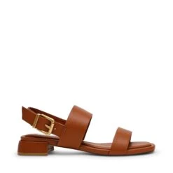 Steve Madden Venturas Sandal Cognac Leather